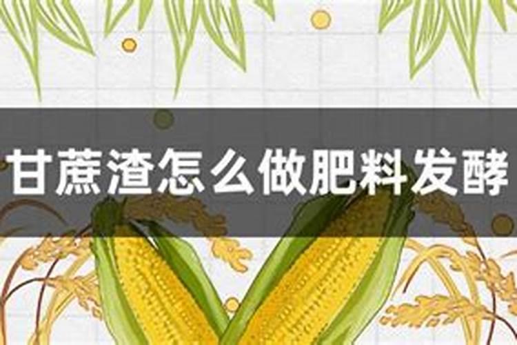 大神,甘蔗渣能做肥料吗