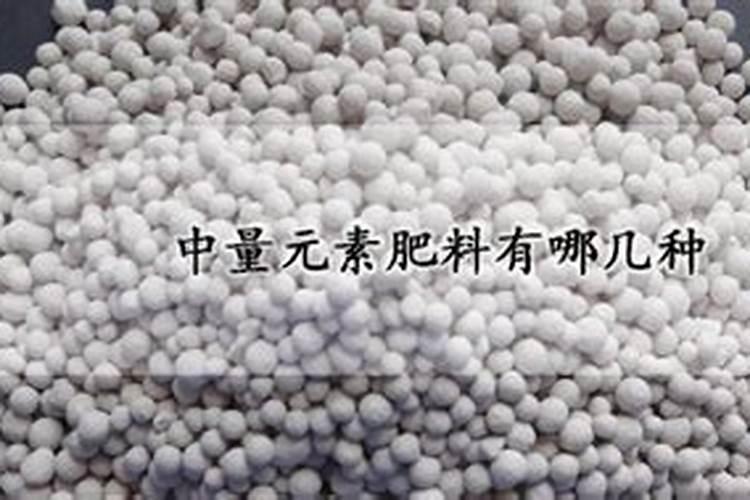 中量元素肥料有哪几种