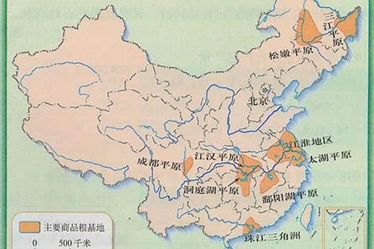 我国三大商品粮基地共同优越的自然条件