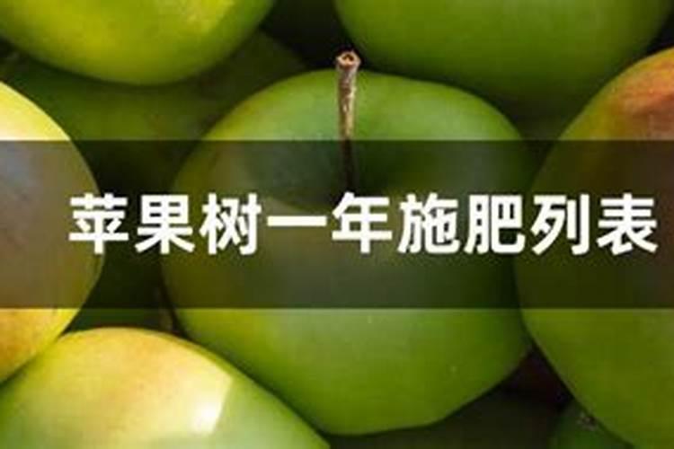 苹果一年四季怎样施肥？